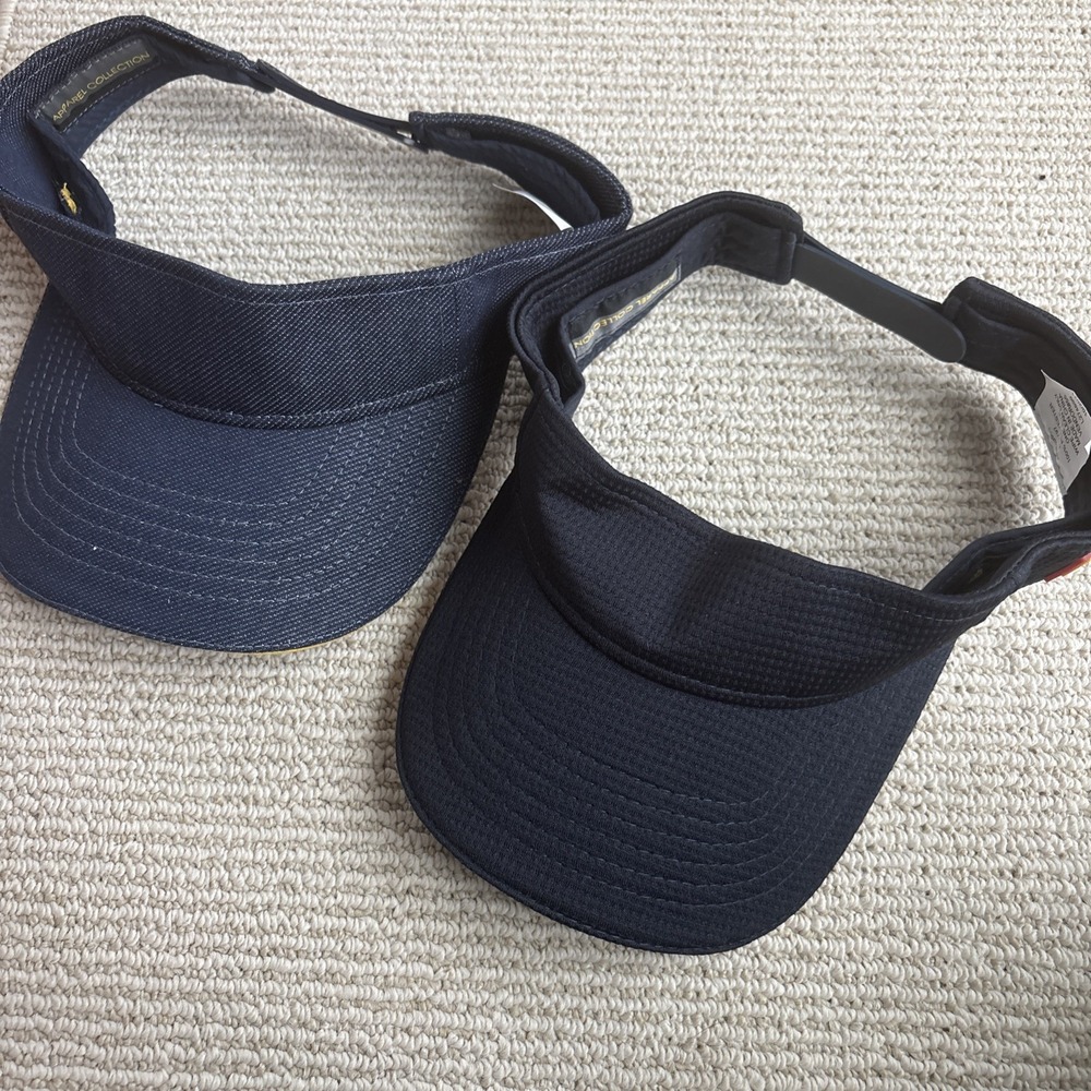 Lot Of 2 McDonalds Workwear Visors Hat Blue Adult Adjustable Snapback